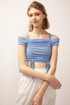 STORETS Evelyn Ruched Crop Top