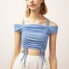 STORETS Evelyn Ruched Crop Top