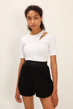 STORETS SALE Mia Ribbed Trim Runner Shorts CLOTHING