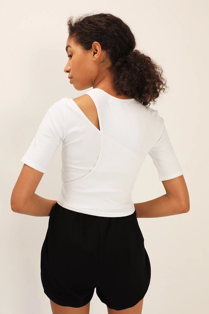 STORETS Lily Wrap Over Ribbed Top