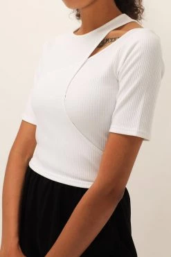 STORETS Lily Wrap Over Ribbed Top