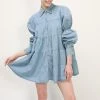 STORETS CLOTHING Reese Denim Tiered Dress