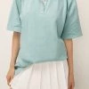 STORETS SALE CLOTHING Zoey Collar Trim Oversized Shirt