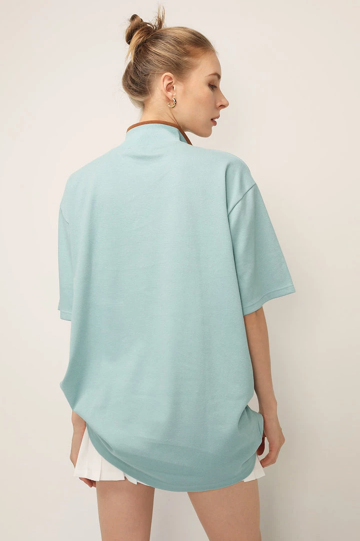 STORETS SALE CLOTHING Zoey Collar Trim Oversized Shirt