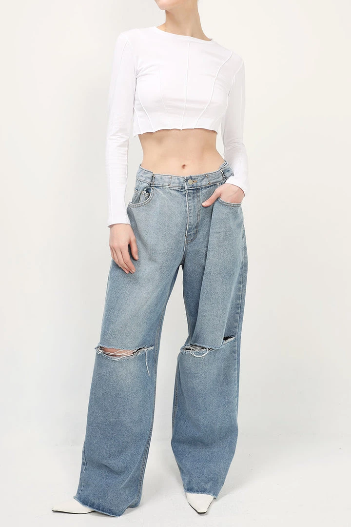 STORETS Zoey Flatlock Seam Top