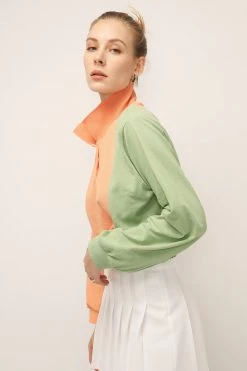 STORETS SALE Hazel Color Block Crop Shirt