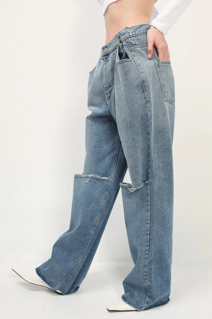STORETS Vera Slash Cutout Jeans