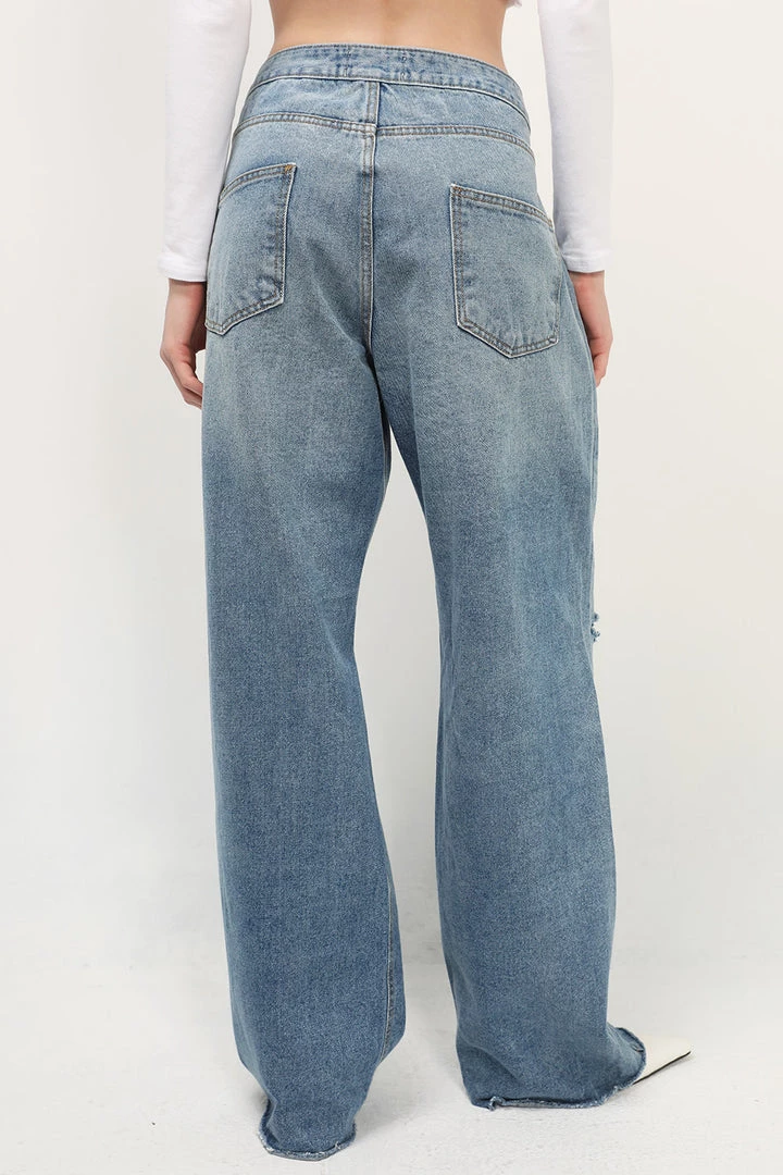 STORETS Vera Slash Cutout Jeans