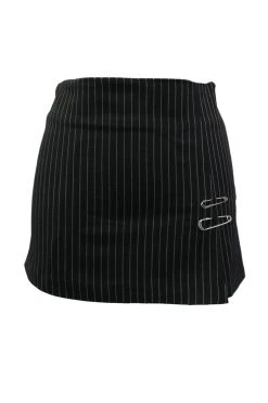 STORETS WHAT'S NEW Etti Low-rise Striped Mini Skirt