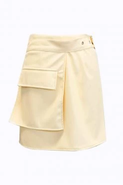 STORETS Julia Pleather Skirt And Pocket Belt Set CLOTHING