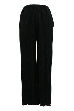 STORETS CLOTHING Lyra Lettuce Hem Plisse Pants