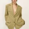 STORETS Aya Linen Oversized Blazer