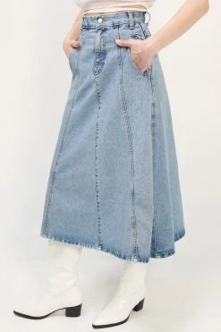 STORETS Melanie Denim Flare Skirt