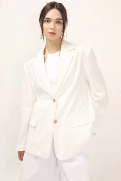 STORETS Aya Linen Oversized Blazer