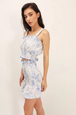 STORETS CLOTHING Zoey Floral Smocked Skirt