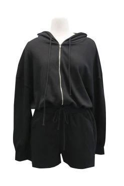 STORETS Leslie Zip-Up Hoodie Romper CLOTHING