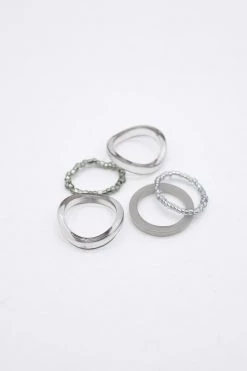 STORETS Jewel 5-Piece Ring Set