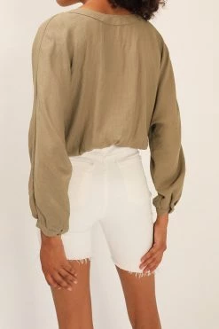 STORETS CLOTHING Alia Tied Crop Cardigan