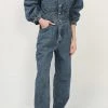 STORETS SALE Isabella Belted Denim Jumpsuit