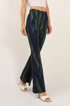 STORETS CLOTHING Mia Holographic Bootcut Pants