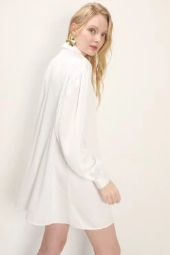 STORETS Karen Oversized Satin Shirt CLOTHING