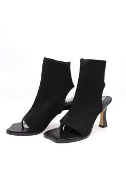 STORETS ACCESSORIES Natalie Open Toe Ankle Sock Boots