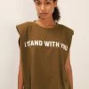 STORETS I Stand With You Padded Shoulder Muscle Top CLOTHING
