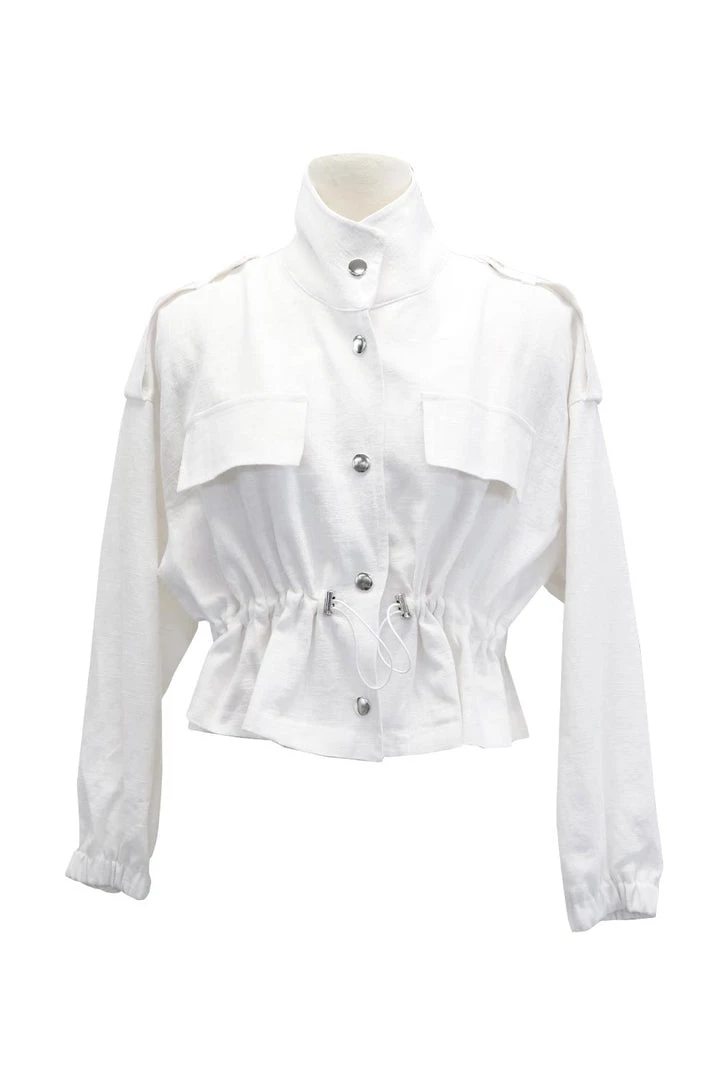 STORETS CLOTHING Nadia Linen Safari Jacket