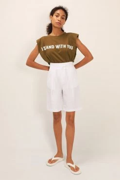 STORETS I Stand With You Padded Shoulder Muscle Top CLOTHING