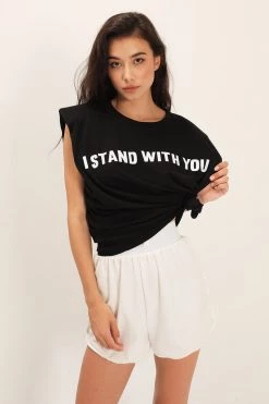STORETS CLOTHING I Stand With You Padded Shoulder Muscle Top