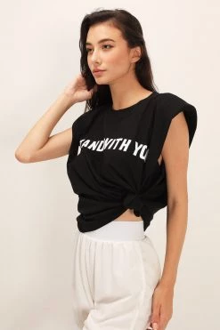 STORETS CLOTHING I Stand With You Padded Shoulder Muscle Top