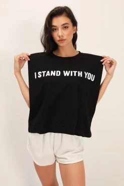 STORETS CLOTHING I Stand With You Padded Shoulder Muscle Top