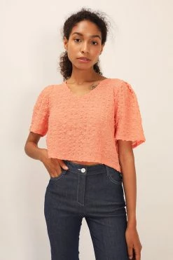 STORETS Hazel Textured Crop Top CLOTHING
