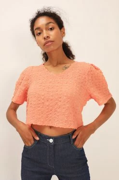 STORETS Hazel Textured Crop Top CLOTHING