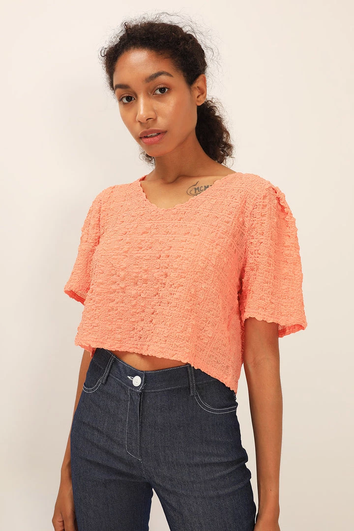 STORETS Hazel Textured Crop Top CLOTHING