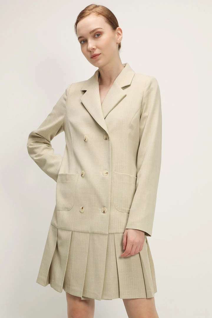 STORETS Teagan Pleats Blazer Dress
