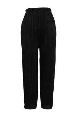 STORETS Zoe Plisse Side Slit Pants