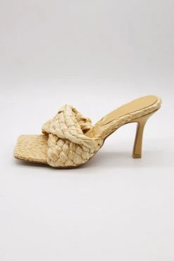 STORETS Liz Woven Raffia Sandals