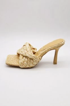 STORETS Liz Woven Raffia Sandals