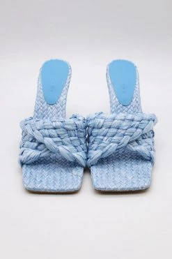 STORETS Liz Woven Raffia Sandals