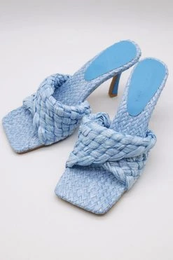 STORETS Liz Woven Raffia Sandals