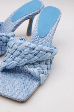 STORETS Liz Woven Raffia Sandals
