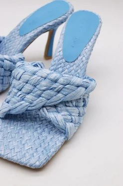STORETS Liz Woven Raffia Sandals