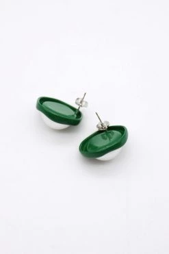 STORETS Grace Pearl Green Bold Earring