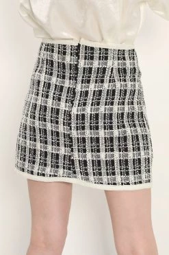 STORETS Brittany Tweed Trim Skirt CLOTHING