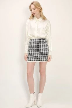 STORETS Brittany Tweed Trim Skirt CLOTHING