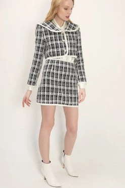 STORETS Brittany Tweed Trim Skirt CLOTHING