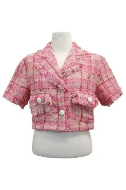 STORETS Dana Tweed Crop Jacket