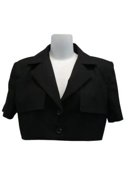 STORETS CLOTHING Noa Cropped Linen Blazer