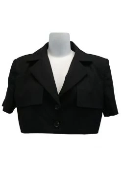 STORETS Noa Cropped Linen Blazer